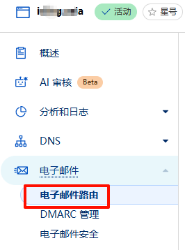 进入电子邮件路由